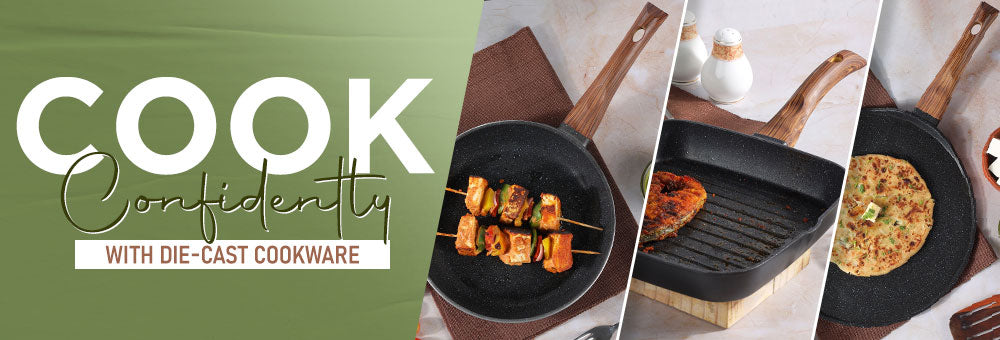 Cook Confidently with Die-Cast Cookware