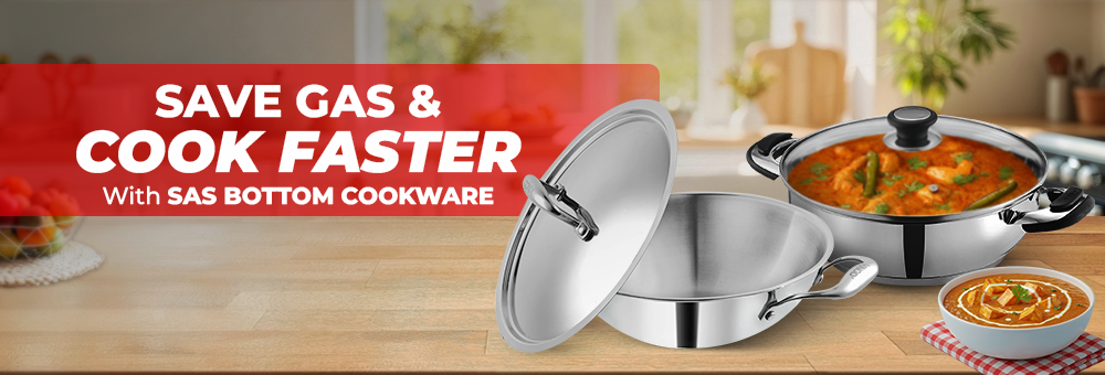 Save Gas & Cook Faster with SAS Bottom Cookware