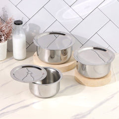 Kraft Futuretec Triply 3pc Tope Set with SS Lid (Induction Friendly)