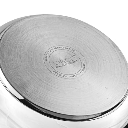 Vinod Platinum Triply Stainless Steel Inner Lid Pressure Cooker - Feature View | Vinod Cookware India