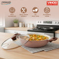 Vinod Ceravit Deep Kadai - Desert Rose