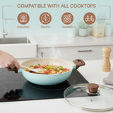 Vinod Ceravit Deep Kadai Ceragreen - Even Heat Distribution Wide Induction Base | Vinod Cookware