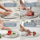 Kraft Stainless Steel Chopping Board - Circular  30.5 cm