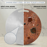 Kraft Stainless Steel Chopping Board - Circular  30.5 cm
