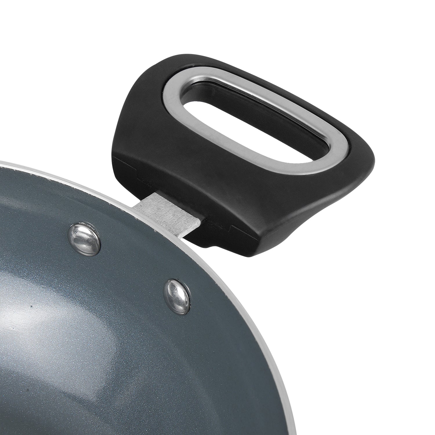 Vinod Zest Ceramica Kadai - Tempered Glass Lid and Handle | Vinod Cookware