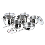 Vinod Stainless Steel Tuscany Combo Set with Lid (Induction Friendly)