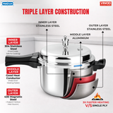 Vinod Platinum combo Pressure Cooker with FREE Pressure Pan