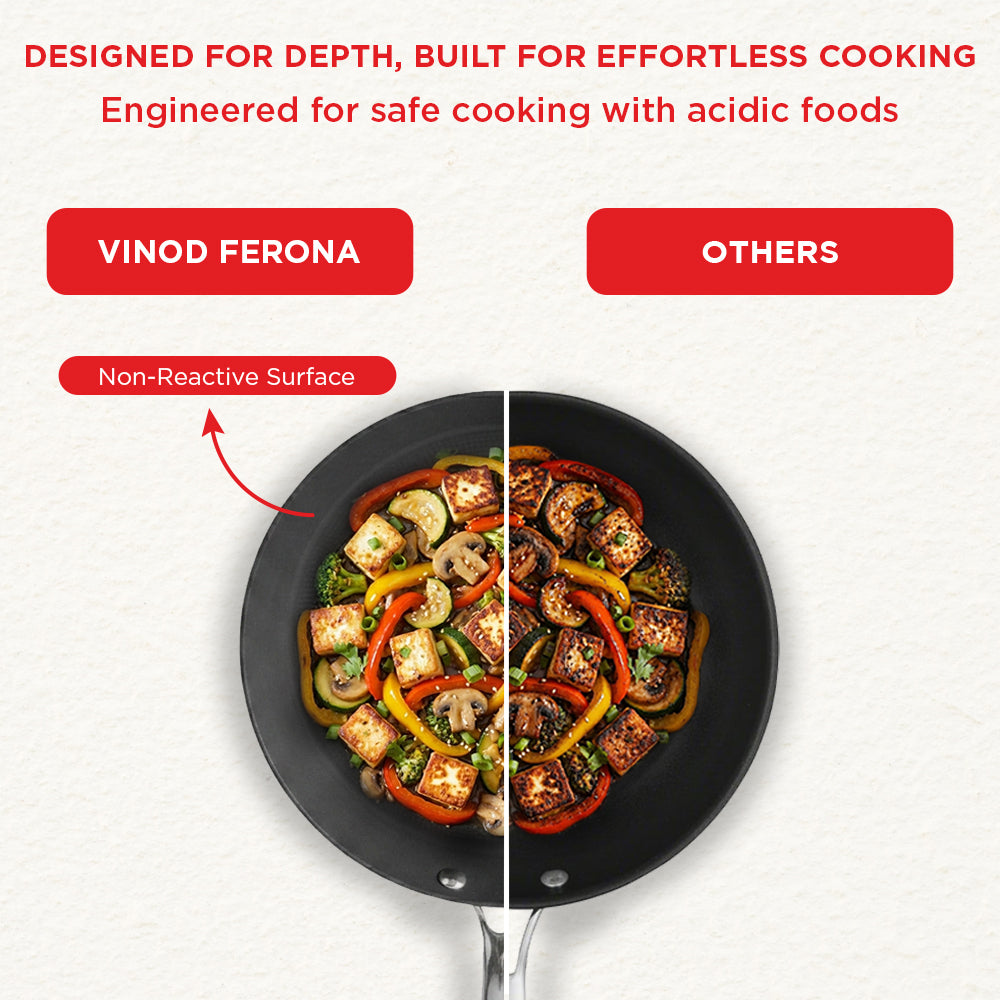 Vinod Ferona Cast Iron Frypan - Ferona vs Regular Pan Comparison | Vinod Cookware