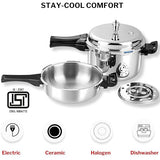 Vinod Platinum Pressure Cooker with Deep Pan Combo Set - Feature Detail | Vinod Cookware India