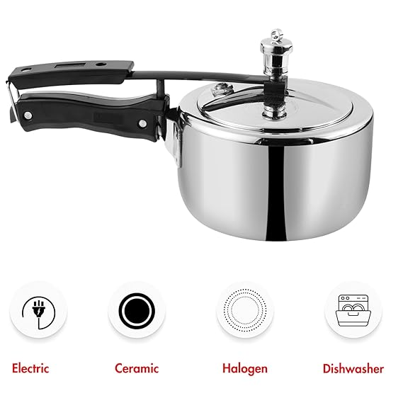 Vinod Platinum Straight Triply Stainless Steel Inner Lid Pressure Cooker - Feature Detail 1 | Vinod Cookware India
