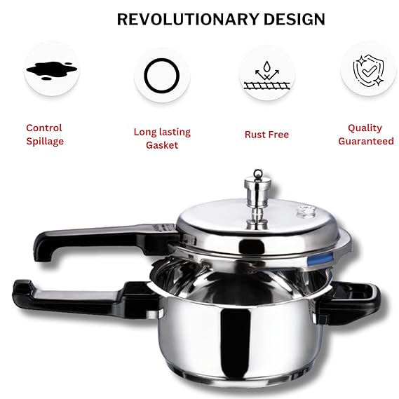 Induction Friendly Pressure Cooker, Gas Stove Pressure Cooker, Gas Compatible Cooker