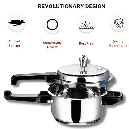 Induction Friendly Pressure Cooker, Gas Stove Pressure Cooker, Gas Compatible Cooker