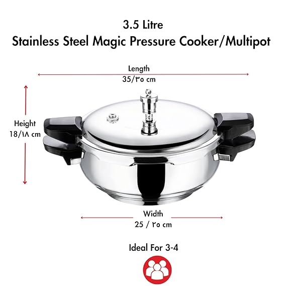 Stainless steel magic pressure cookware 