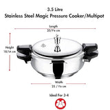 Stainless steel magic pressure cookware 