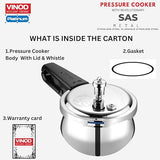 Vinod Platinum Plus Outer Lid Pressure Cooker - Safety Valve and Whistle Close Up | Vinod Cookware India