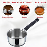Vinod Tivoli Saucepan - Riveted Stay-Cool Bakelite Handle, Drip-Free Pouring Rim | Vinod Cookware India