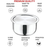 Vinod Stainless Steel 304 Grade Tope with Lid (Induction Friendly)