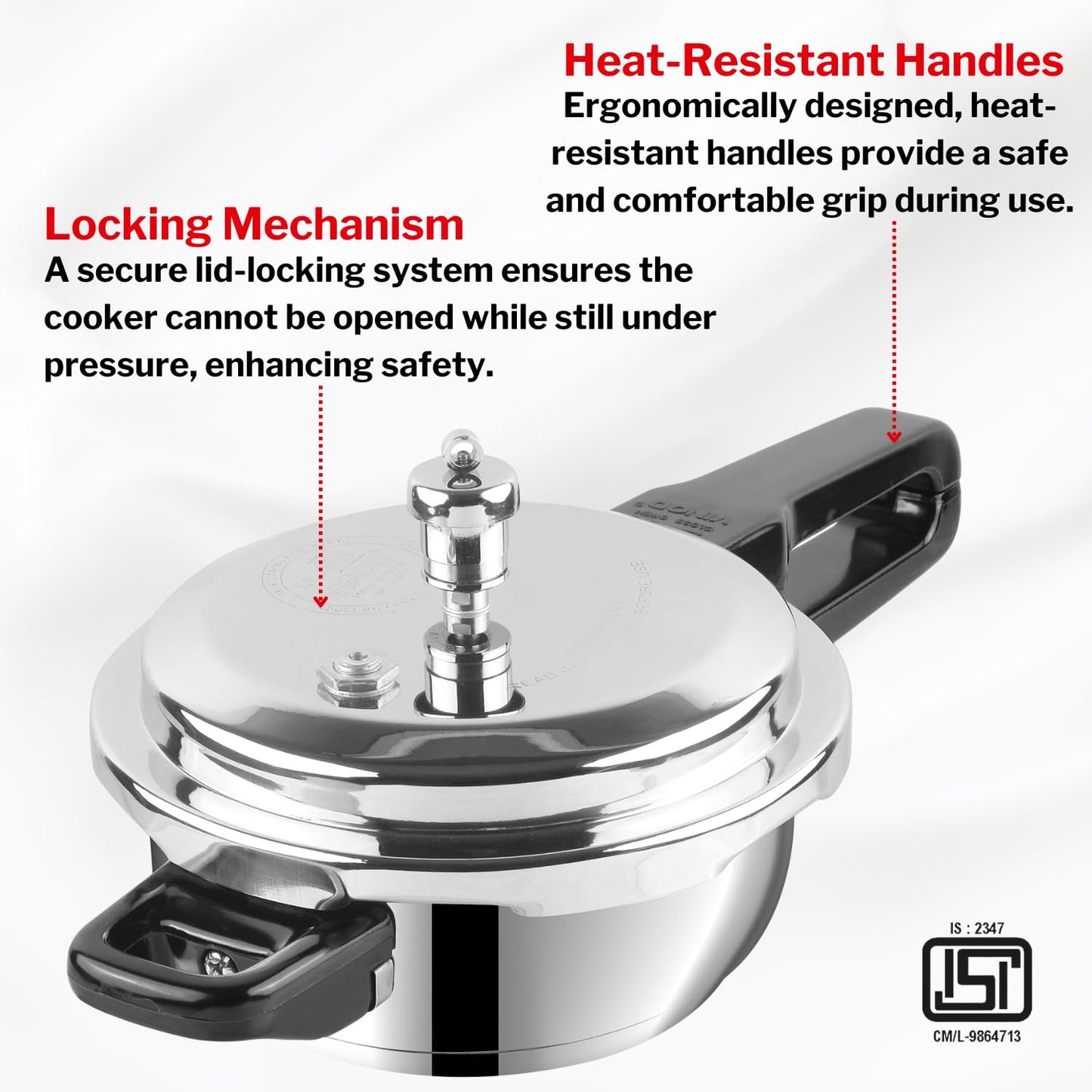 stainless steel pressure cooker, deep pan pressure cooker
