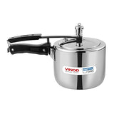 Vinod Platinum Straight Triply Stainless Steel Inner Lid Pressure Cooker - Hero Shot | Vinod Cookware India