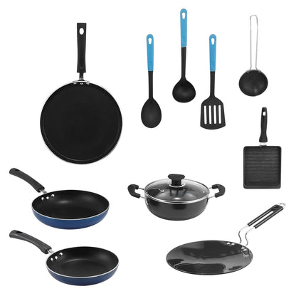 Vinod 25 Piece Cookware Set - Induction Friendly SAS Bottom Vessels, Heavy Gauge 18/8 Stainless Steel, Gas and Induction Compatible | Vinod Cookware India