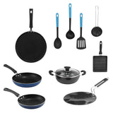 Vinod 25 Piece Cookware Set - Induction Friendly SAS Bottom Vessels, Heavy Gauge 18/8 Stainless Steel, Gas and Induction Compatible | Vinod Cookware India