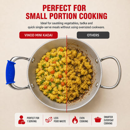 Platinum Triply Mini Kadai - 14 cm