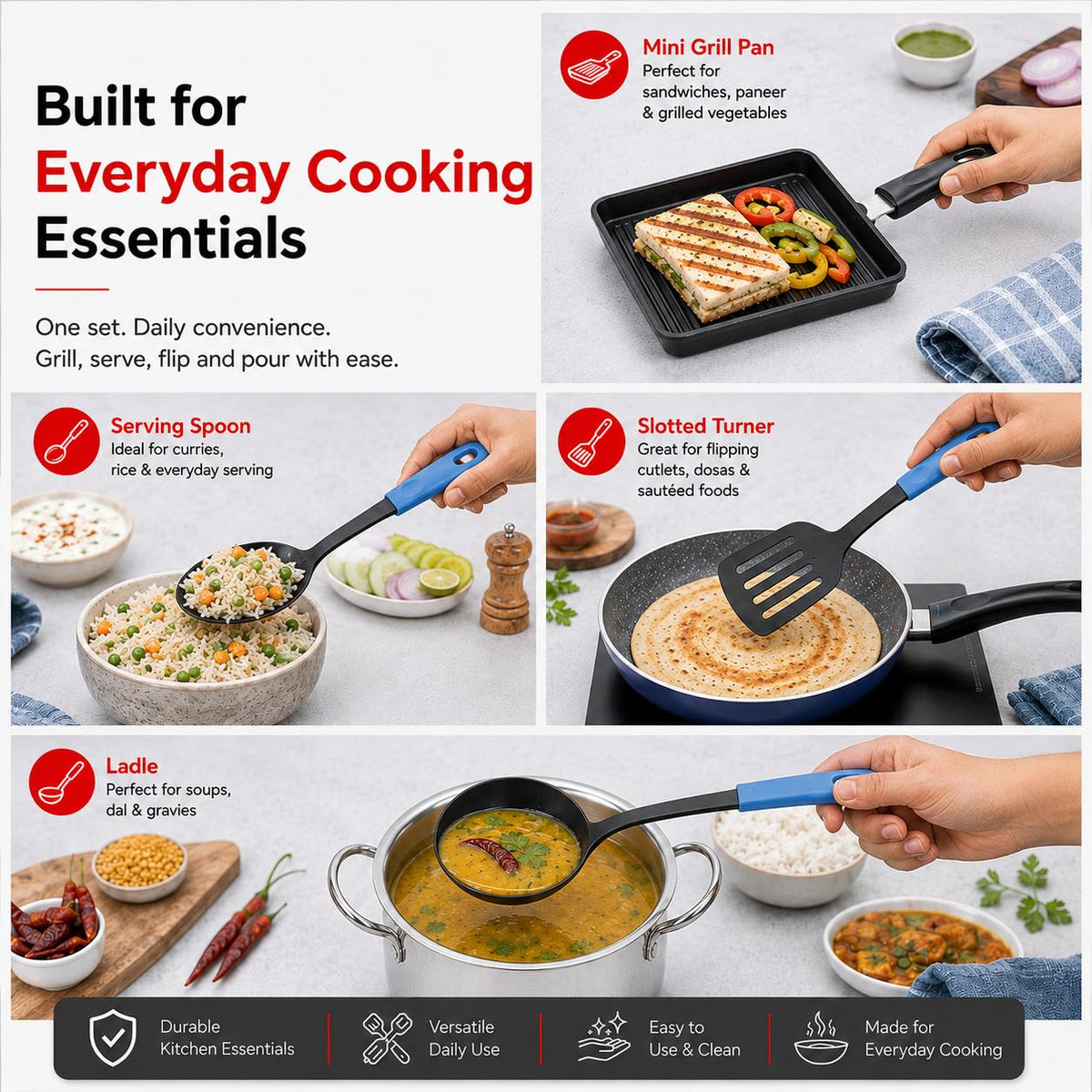 Vinod Cookware Kitchen In The Box Cookware Set - 25 Pieces