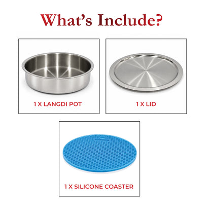 Vinod Platinum Triply Langdi (with Lid)