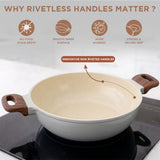 Vinod Ceravit Deep Kadai - Washed Stone