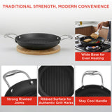 Vinod Ferona Cast Iron Grill Pan - 24 cm