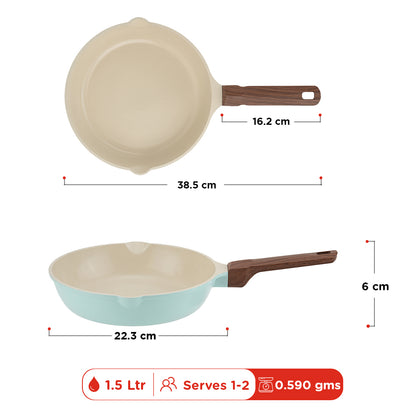 Vinod Ceravit Frypan Ceragreen - Die Cast Aluminium Three Layer Non-Stick | Vinod Cookware