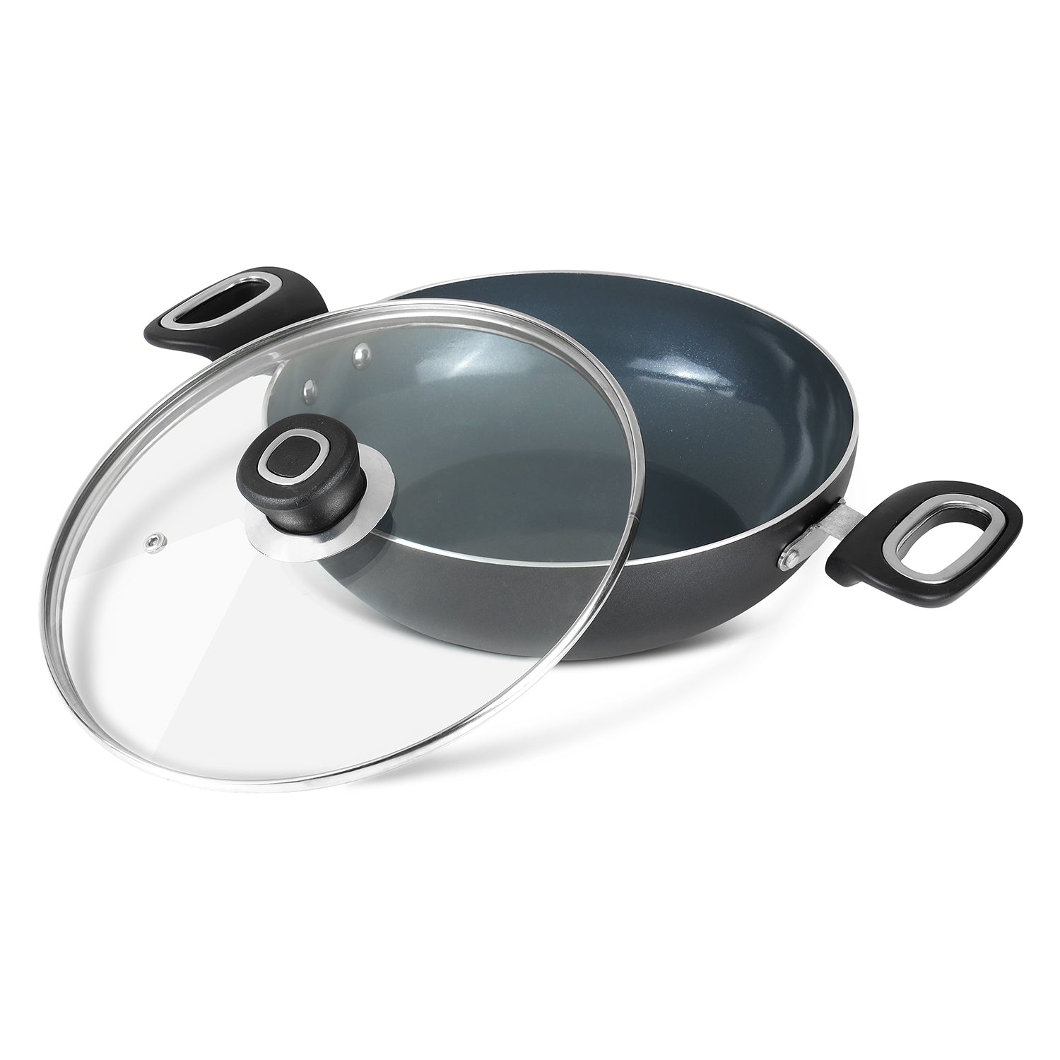 Vinod Zest Ceramica Kadai - Induction Safe All Hob Compatible | Vinod Cookware