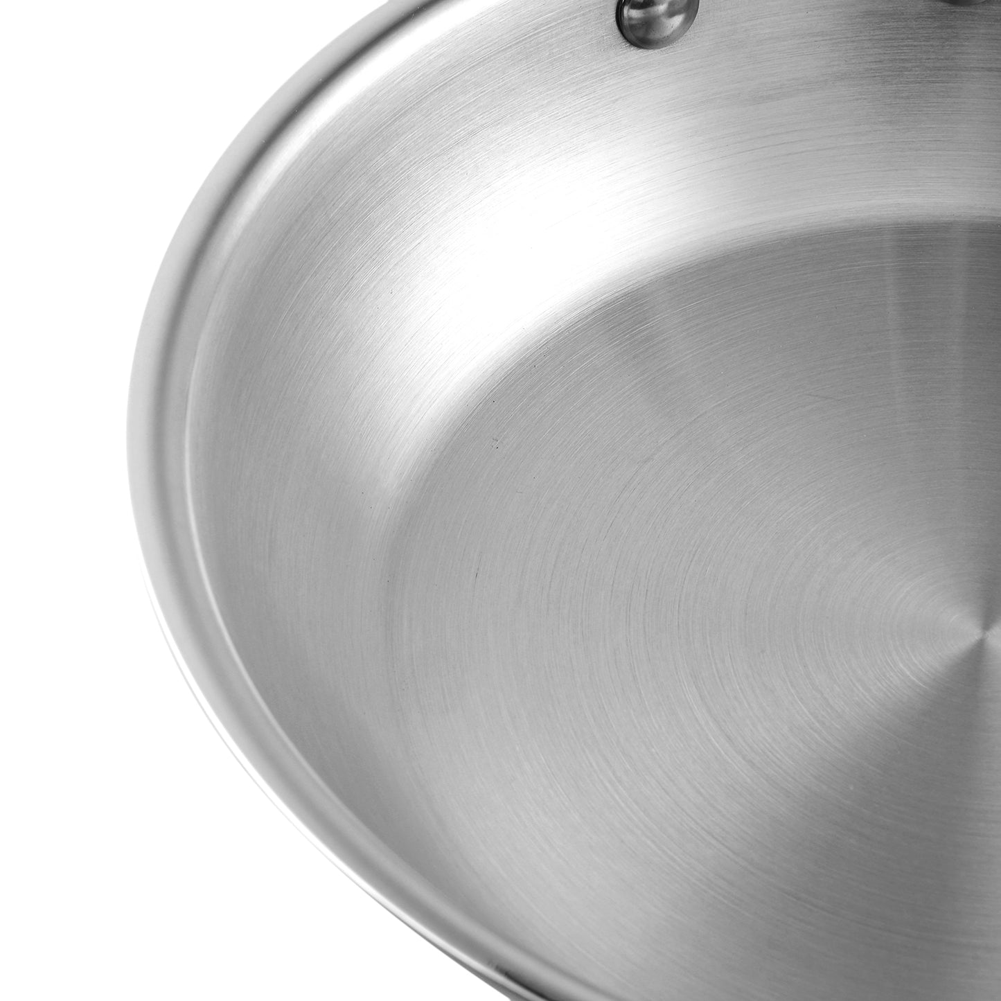 Fast Heating Fry Pan, Warp Resistant Bottom, Ergonomic Handle, Heat Resistant Handle, Riveted Handle, Strong Grip Handle, Cool Touch Handle, Durable Stainless Steel Pan, Gas Stove Compatible Frypan, Induction Compatible Cookware, Chef Style Fry Pan, Kitchen Essential Frypan,