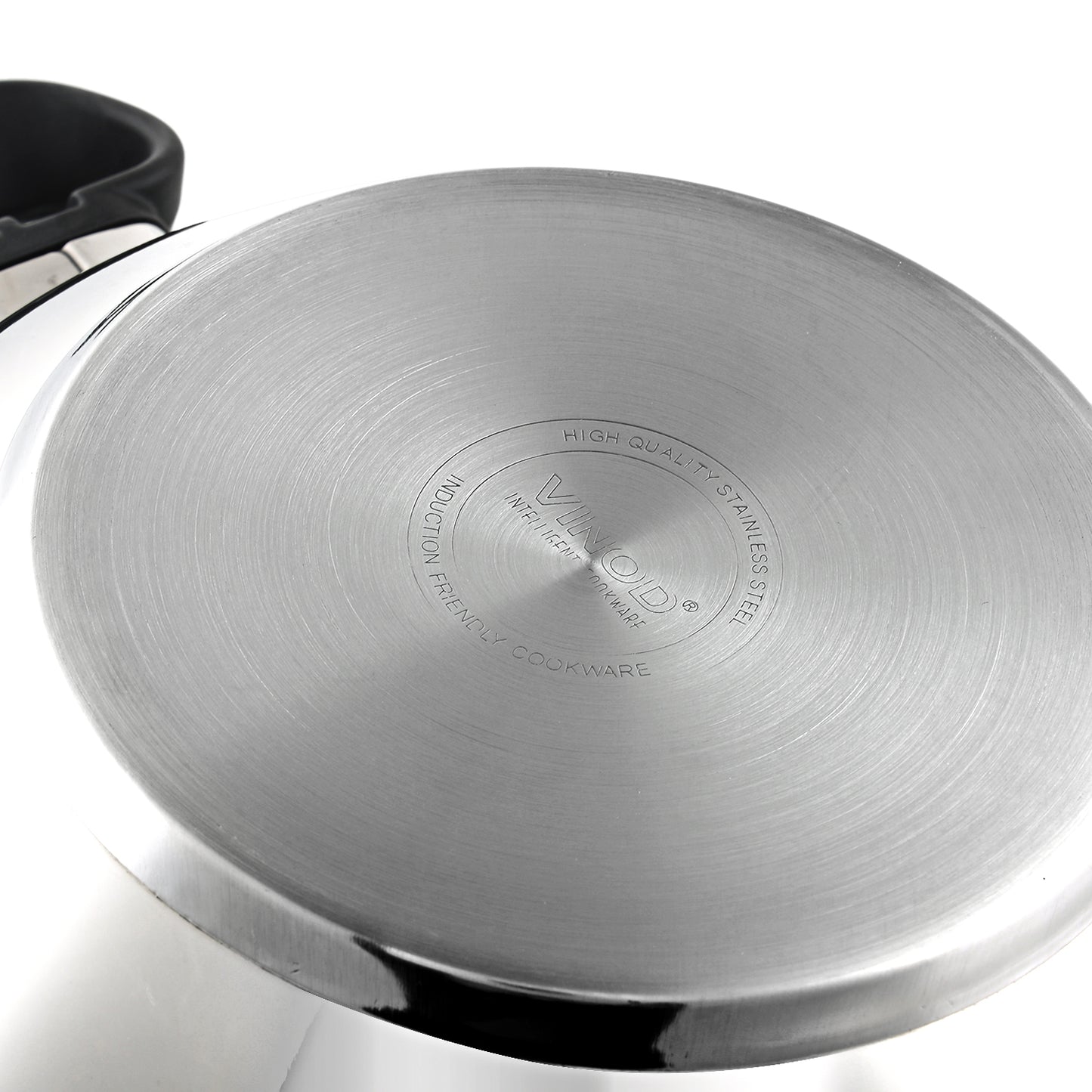 Vinod Stainless Steel Deluxe Kadai - AISI 430 Induction Base for Gas and Induction Cooktops | Vinod Cookware