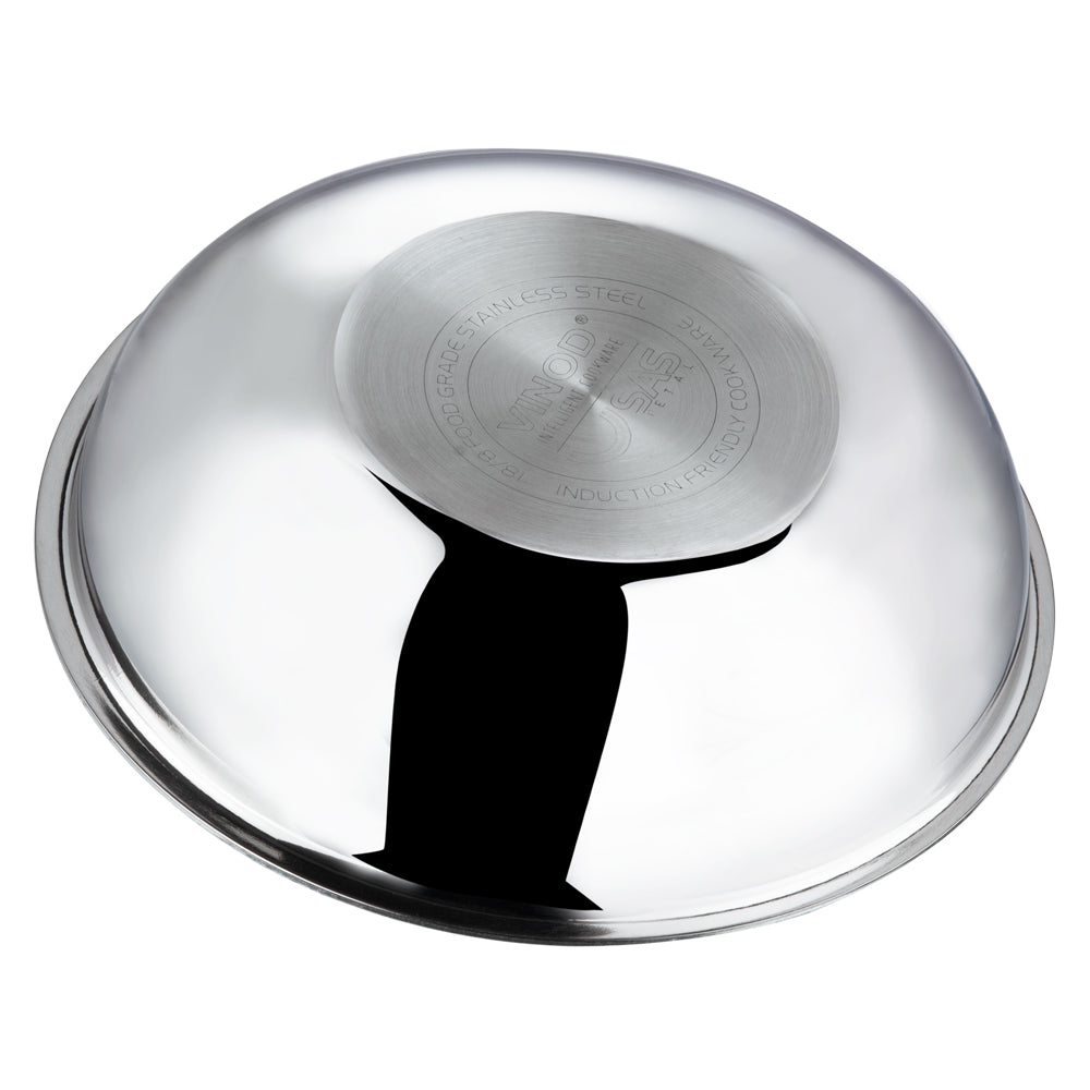 Vinod Platinum Triply Stainless Steel Tasla - AISI 430 Induction Base | Vinod Cookware India