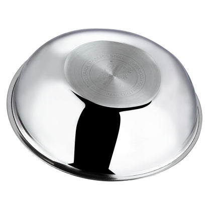 Vinod Platinum Triply Stainless Steel Tasla - AISI 430 Induction Base | Vinod Cookware India