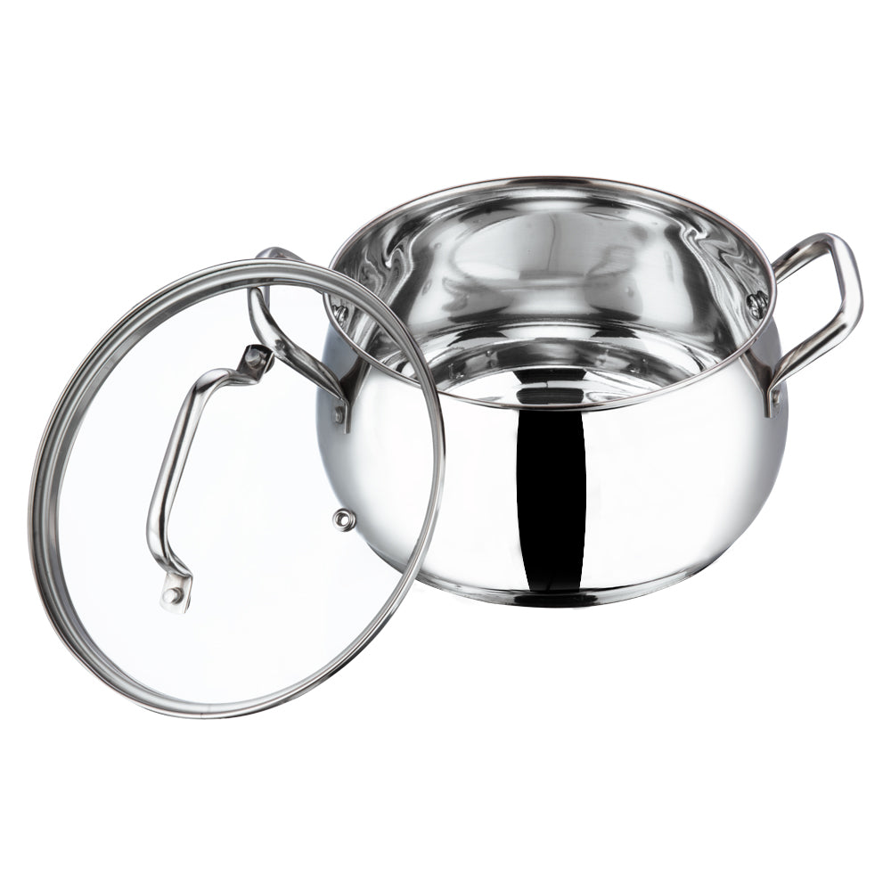 Vinod Almaty Saucepot - Intelligent Belly Shape for Easy Stirring and Serving | Vinod Cookware