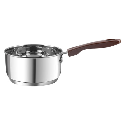 Vinod Amalfi Set - Stainless Steel Milk Pan 14cm 1L with Induction Base | Vinod Cookware