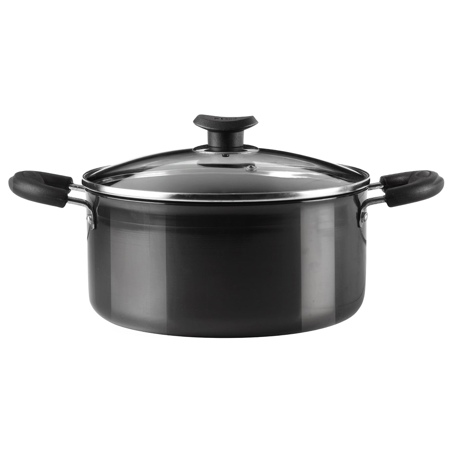 Vinod Hard Anodised Sauce Pot - Beautiful Black Finish with Lid | Vinod Cookware India