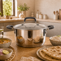 Vinod Stainless Steel Tivoli Saucepot with Glass lid (Induction Friendly)