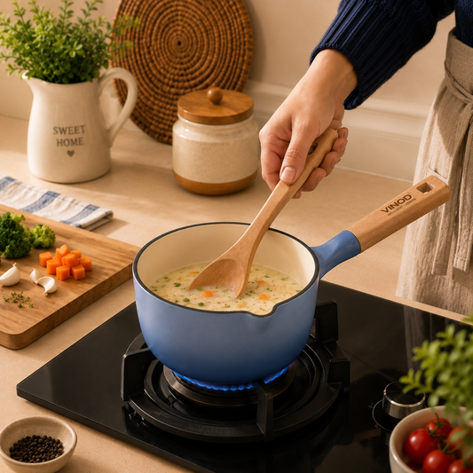 Vinod Cast Iron Freya Sauce Pan - 16 cm - 1.4 L