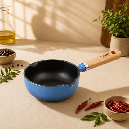 Vinod Cast Iron Freya Tadka Pan - 12 cm