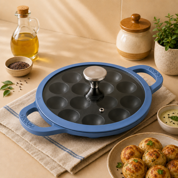 Vinod Cast Iron Freya Appam Pan - 22 cm