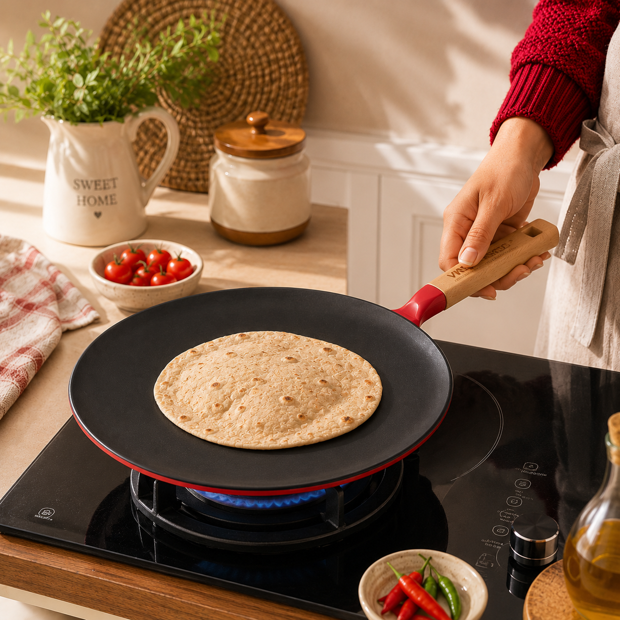 Vinod Cast Iron Freya Roti Tawa - 26 cm