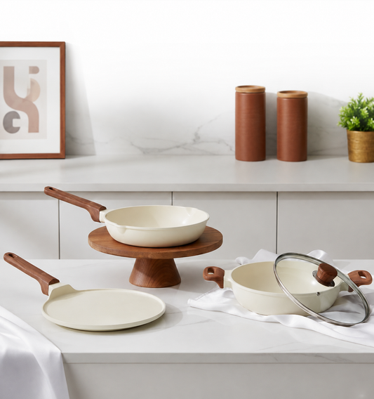 Vinod Di Casa Signature Ceramic Non Stick Cookware Set - 3 pcs