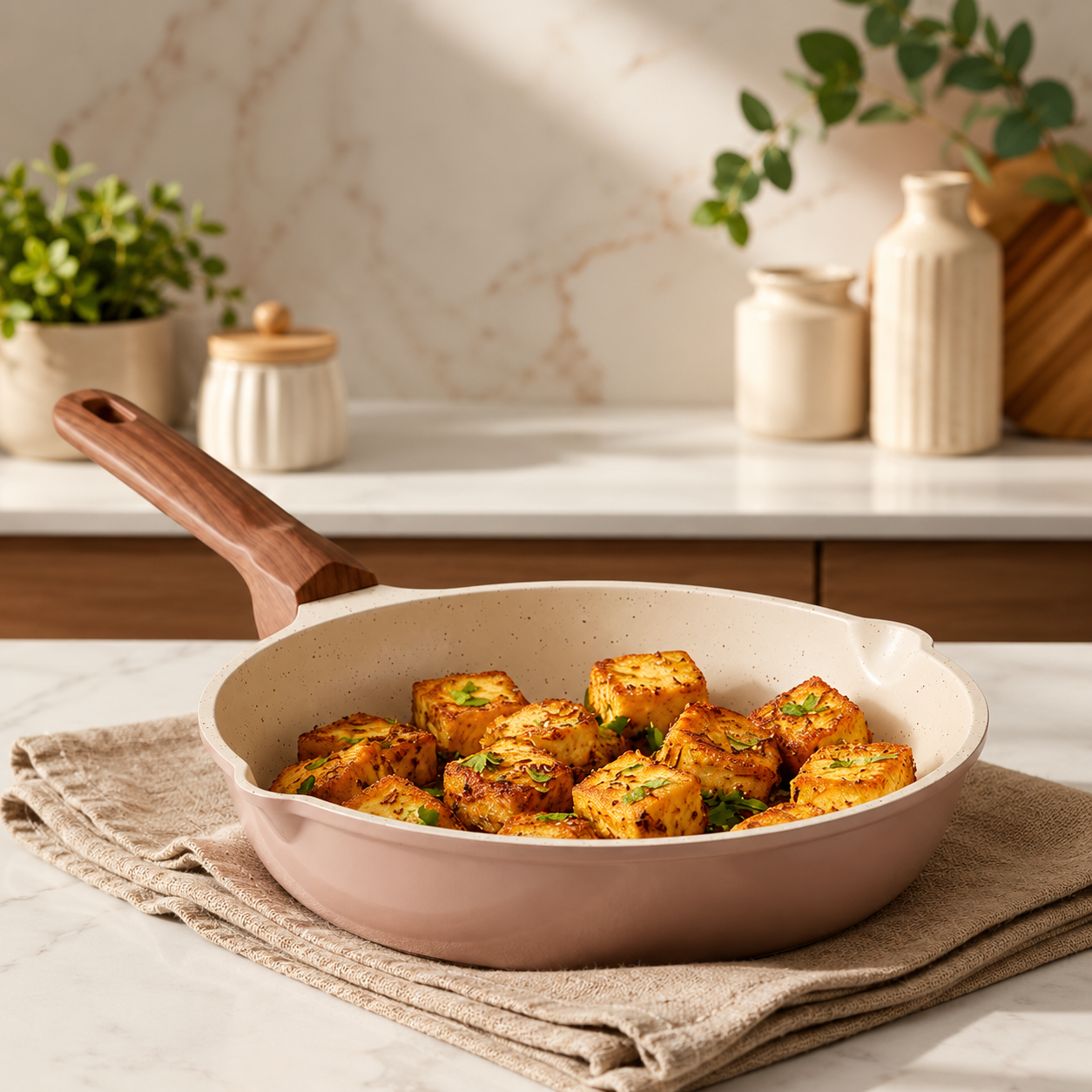 Vinod Ceravit Frypan - Desert Rose