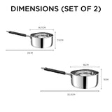 Kraft Stainless Steel Regular Saucepan Sets