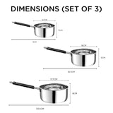Kraft Stainless Steel Regular Saucepan Sets