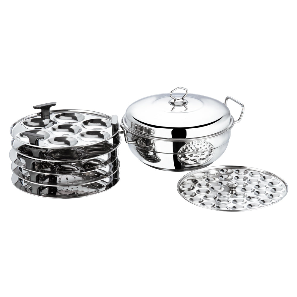 Vinod SS Multi Kadai - SAS Bottom Even Heat Distribution for Steaming | Vinod Cookware