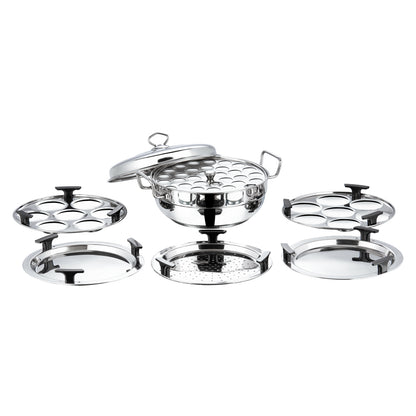Vinod Multi Kadai Stainless Steel - Idli Dhokla Patra Plate Setup | Vinod Cookware